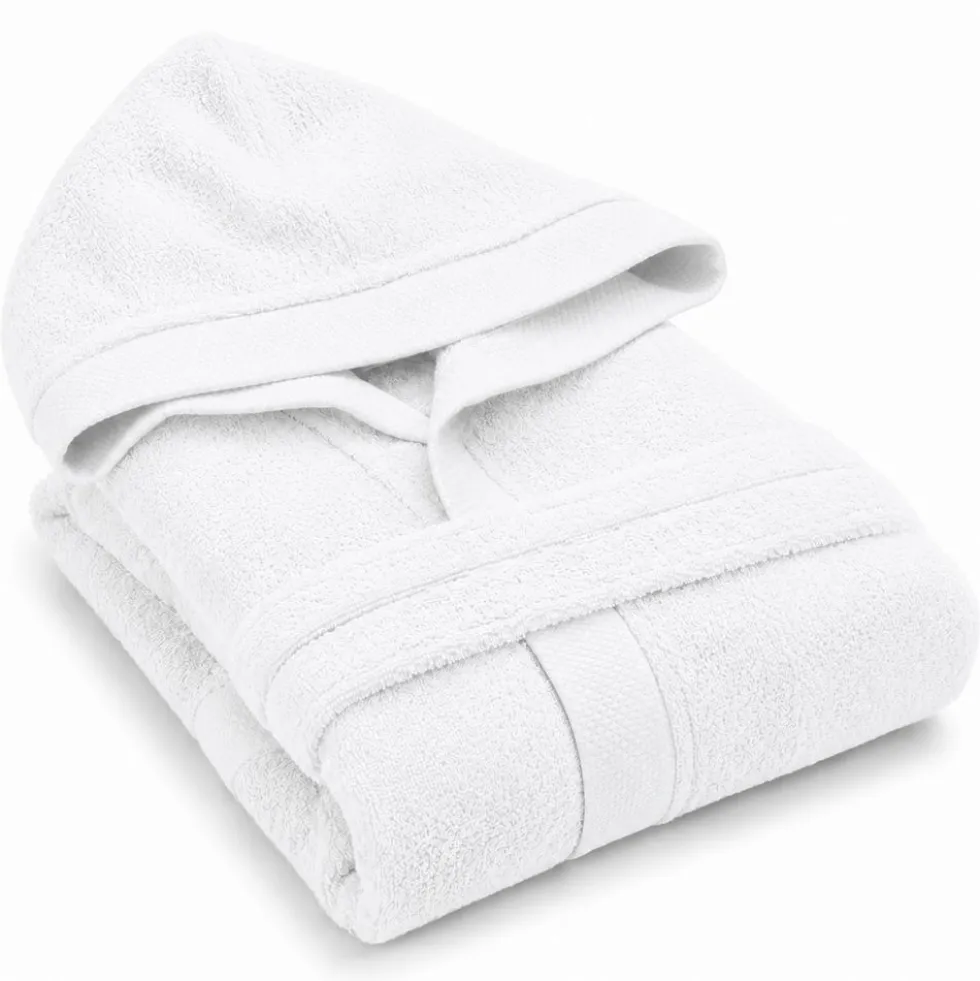 Accappatoio con cappuccio Elegant Bianco