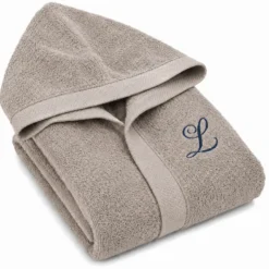 Accappatoio con cappuccio Elegant Tortora