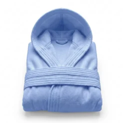 Accappatoio con cappuccio in Spugna Training Nautical Blue