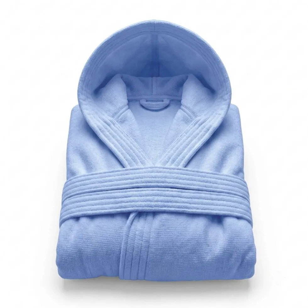 Accappatoio con cappuccio in Spugna Training Nautical Blue
