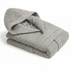 Accappatoio Con Cappuccio in Spugna Boutique Perla