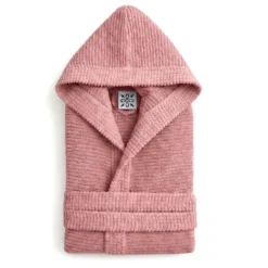 Accappatoio Con Cappuccio in Spugna Boutique Rosa