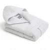 Accappatoio Con Cappuccio in Spugna Boutique Bianco