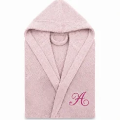 Accappatoio con cappuccio Pop Corn Rosa