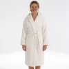 Accappatoio in Cotone con cappuccio Zero Crema