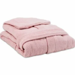 Accappatoio in Cotone con cappuccio Zero Rosa