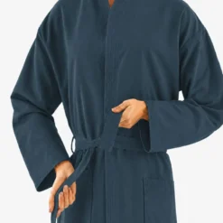 Accappatoio in Microfibra Blu Navy