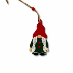Addobbo gnometta cappello a punta 8 x 12 cm