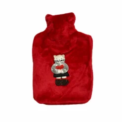 Borsa dell'acqua calda Gattino con cuore ricamato