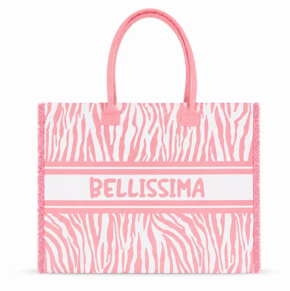 Borsa Mare con zip Bellissima Rosa
