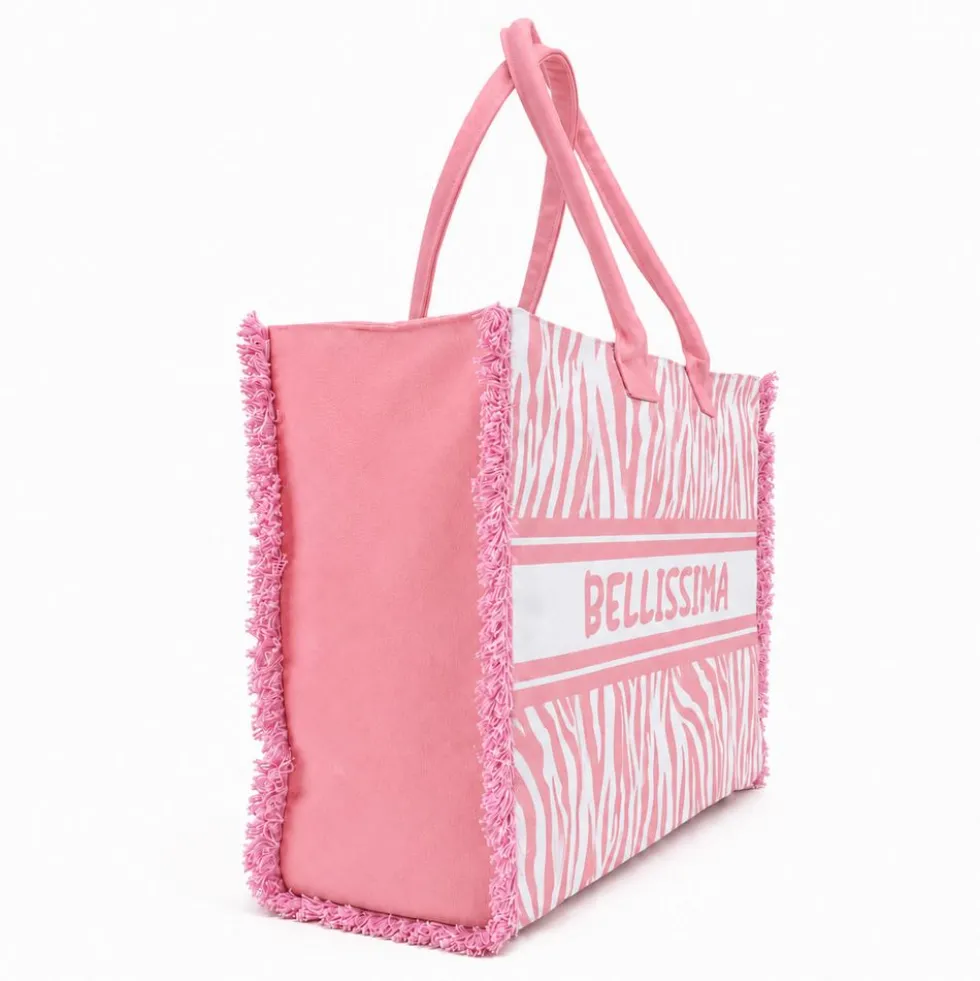 Borsa Mare con zip Bellissima Rosa
