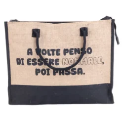 Borsa Mare di Juta Michy Essere Normale