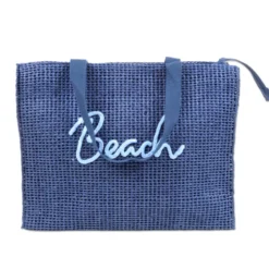 Borsa Mare in Paglia Alessia Blu