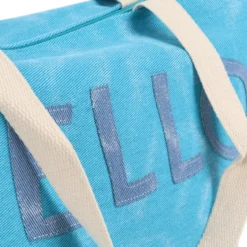 Borsa mare in Tessuto Bria Azzurro