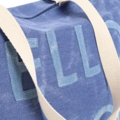 Borsa mare in Tessuto Bria Blu