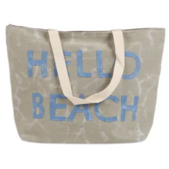 Borsa mare in Tessuto Bria Verde Militare