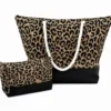 Borsa Mare in tessuto Leo