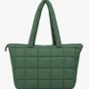 Borsa Tote trapuntata puffer Louise Verde