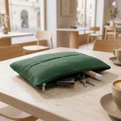 Borsa Tote trapuntata puffer Louise Verde