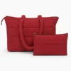 Borsa Tote trapuntata puffer Louise Bordeaux