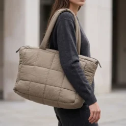 Borsa Tote trapuntata puffer Louise Tortora