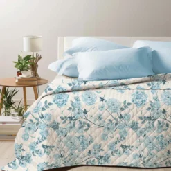 Boutis copriletto Alys Azzurro piazza e mezzo