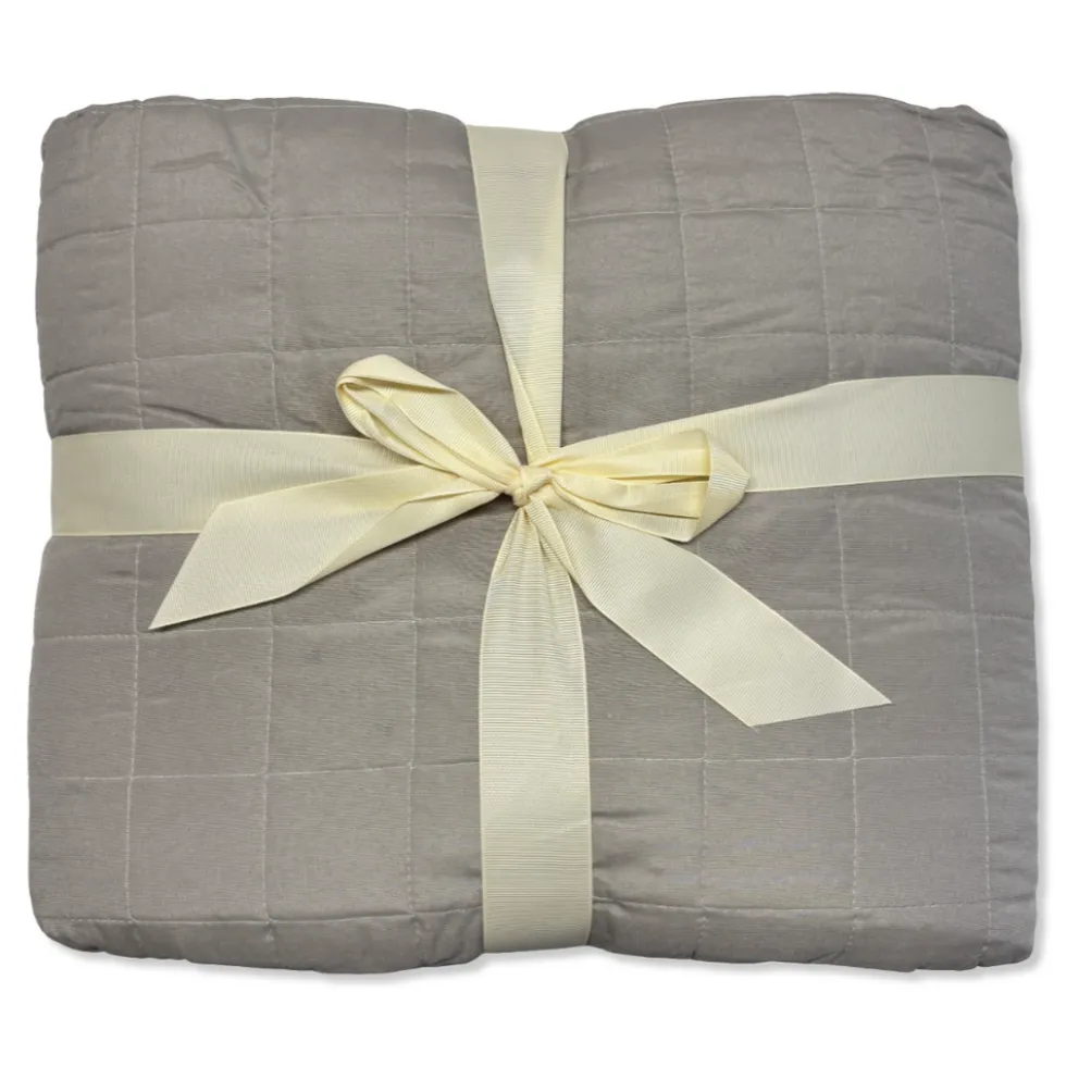 Boutis copriletto Kim double Naturale - Tortora Singolo