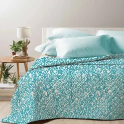 Boutis copriletto mersin corallo tiffany piazza e mezzo