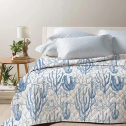 Boutis copriletto Tenger Blu Matrimoniale