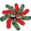 Box 6 Set 2 Paia Calze Natalizie Lucine e Scozzese