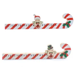 Calendario dell'Avvento in Legno Dolciume Omino Cuffia