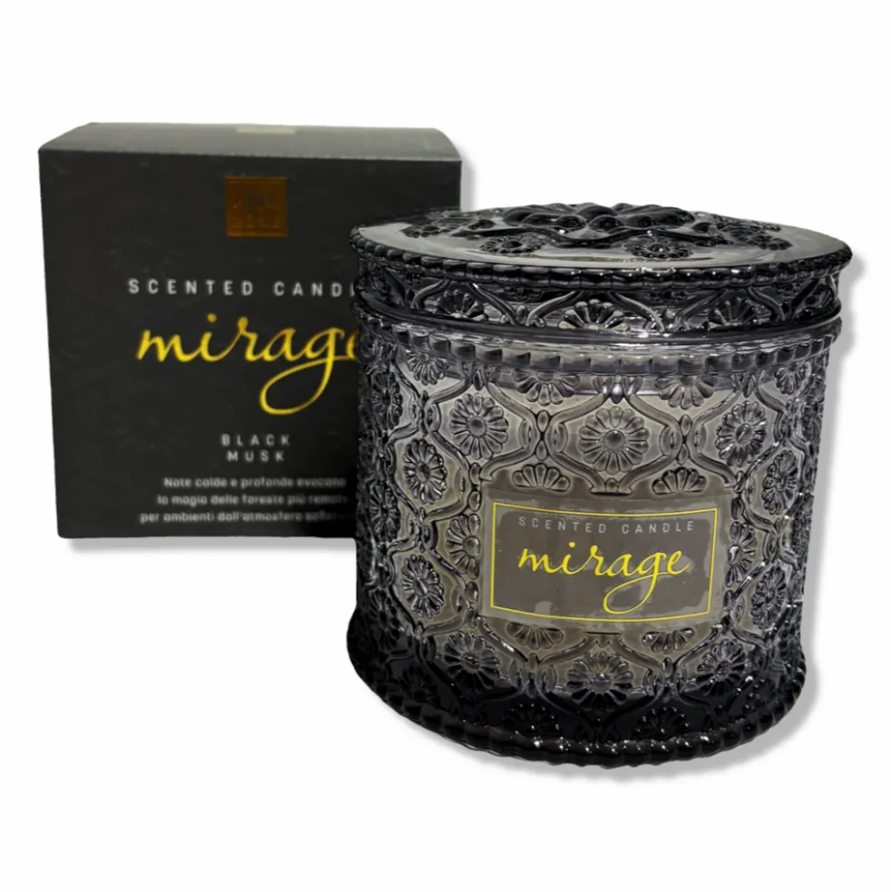 Candela profumata Black Musk in Vetro in Scatola Regalo