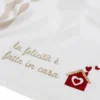Canovaccio cotone ricamato Felicità fatta in Casa