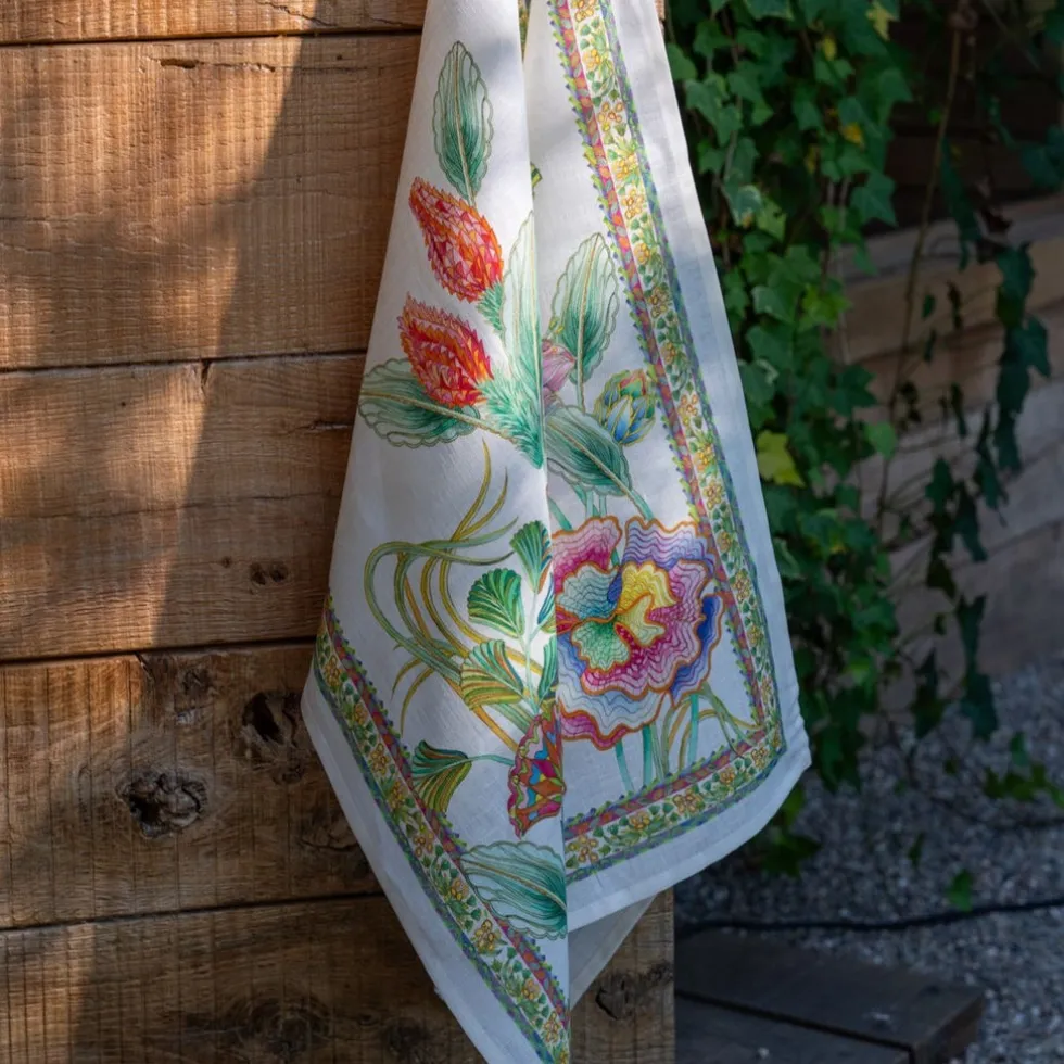 Canovaccio Tessitura Toscana Artigemme Viola 100% Lino