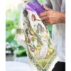 Canovaccio Tessitura Toscana Bunny Garden Giallo 100% Lino