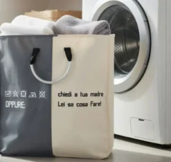Cesta Laundry 2 scomparti Alina