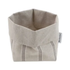 Cestino Portapane in Cotone Doubleface California Beige