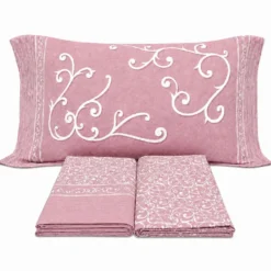 Completo Lenzuola A.Carlucci Ginevra Rosa Matrimoniale