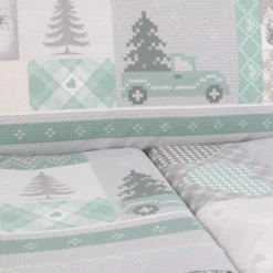 Completo Lenzuola Alpi Verde Singolo