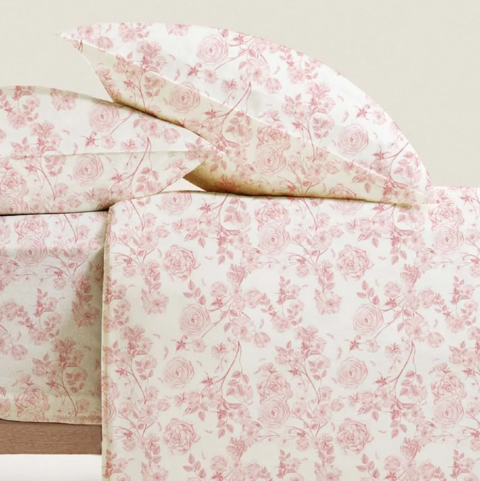 Completo Lenzuola Alys Rosa Singolo