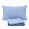 Completo Lenzuola Amelia Azzurro/Blu Singolo