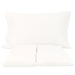 Completo Lenzuola Antigua Jersey no stiro Bianco Matrimoniale