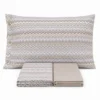 Completo Lenzuola Baia zig zag Tortora Singolo