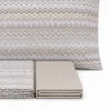 Completo Lenzuola Baia zig zag Tortora Matrimoniale