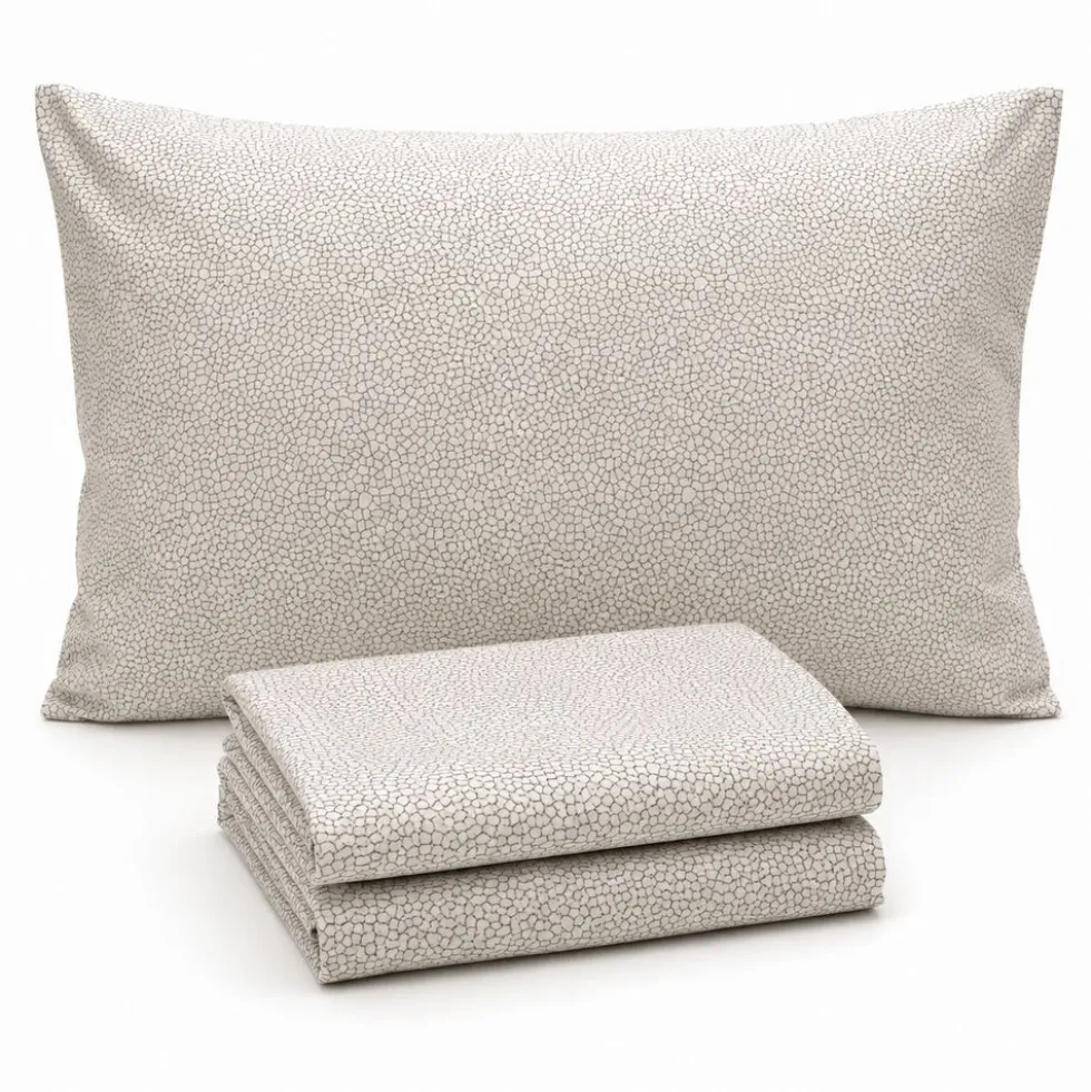 Completo Lenzuola Blot sassolino beige singolo