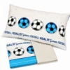 Completo Lenzuola Calcio Azzurro Singolo