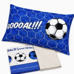 Completo Lenzuola Calcio Blu Piazza e mezzo