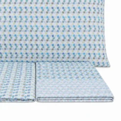 Completo Lenzuola Caleffi Smart Azzurro Matrimoniale