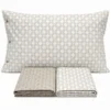 Completo Lenzuola catena beige piazza e mezzo