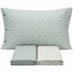 Completo Lenzuola catena verde singolo